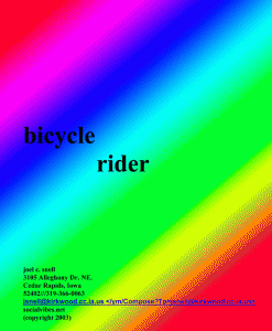 Bycycle Rider by Joel Snell